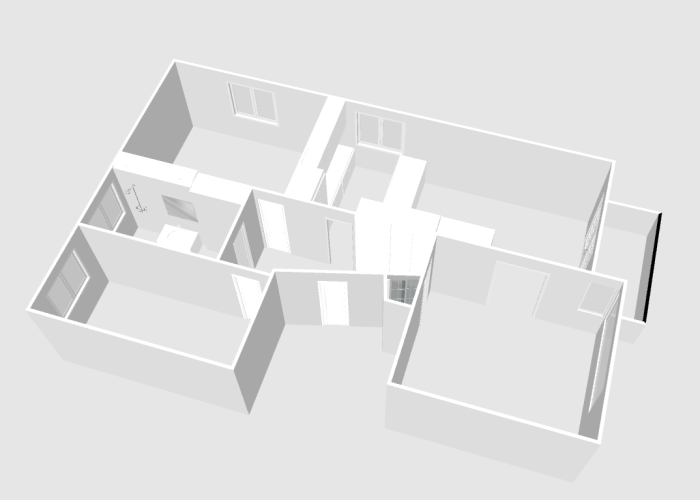 Frederik Bajers Gade 16, 1. th. 3D tegning