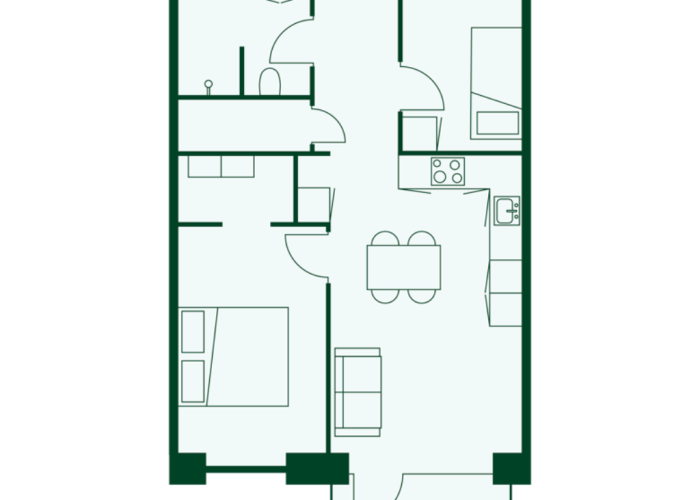 Type 3 - 3 værelses